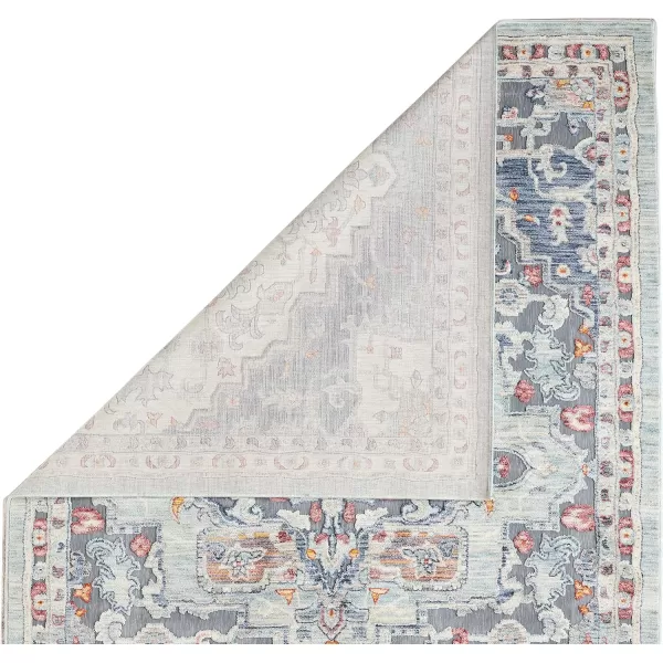 Laura Ashley Turkish Mystic Chenille Accent Rug - Randy | Modern Home Décor | Measures 26.5"X45" | Blue