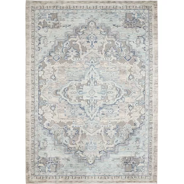 Laura Ashley Turkish Mystic Chenille Accent Rug - Randy | Modern Home Décor | Measures 26.5"X45" | Blue