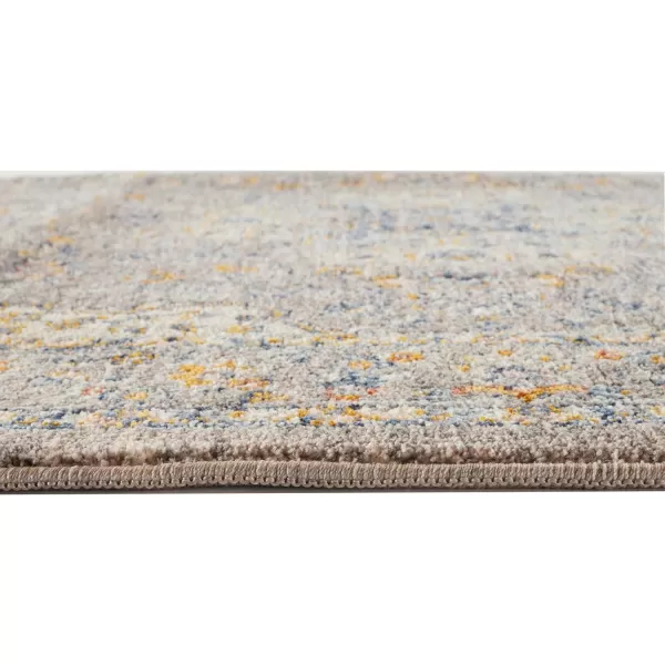 Laura Ashley Turkish Mystic Chenille Accent Rug - Reign| Modern Home Décor | Measures 26.5"X45" | Grey and Gold