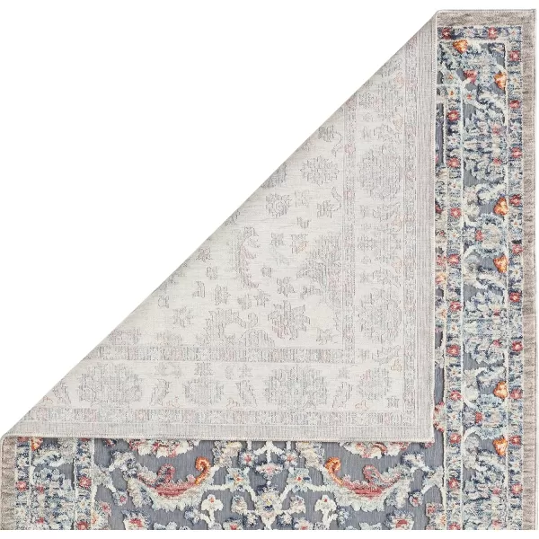 Laura Ashley Turkish Mystic Chenille Area Rug - Genevive | Modern Home Décor | Measures 5'X7' | Navy Blue