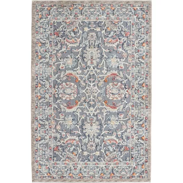 Laura Ashley Turkish Mystic Chenille Area Rug - Genevive | Modern Home Décor | Measures 5'X7' | Navy Blue