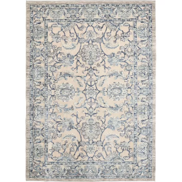 Laura Ashley Turkish Mystic Chenille Area Rug - Genevive | Modern Home Décor | Measures 5'X7' | Navy Blue
