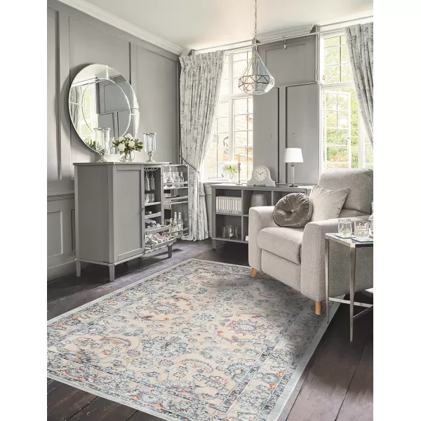 Laura Ashley Turkish Mystic Chenille Area Rug - Genevive | Modern Home Décor | Measures 5'X7' | Navy Blue