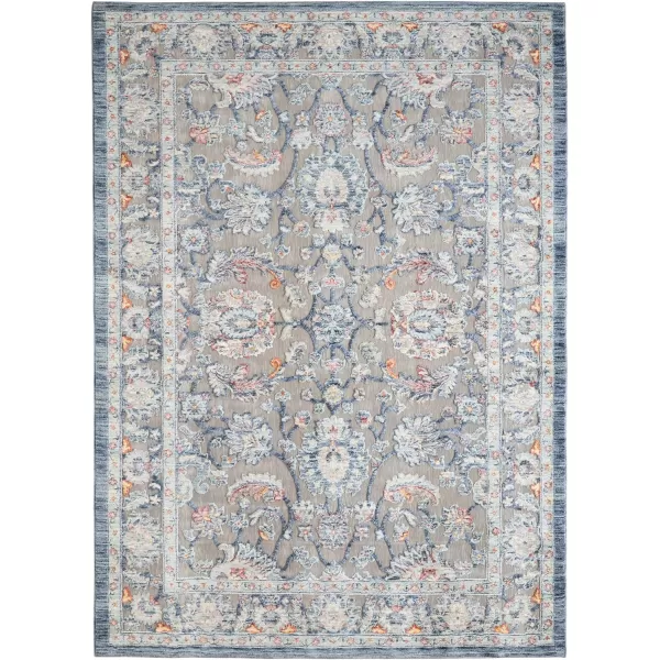 Laura Ashley Turkish Mystic Chenille Area Rug - Genevive | Modern Home Décor | Measures 5'X7' | Navy Blue