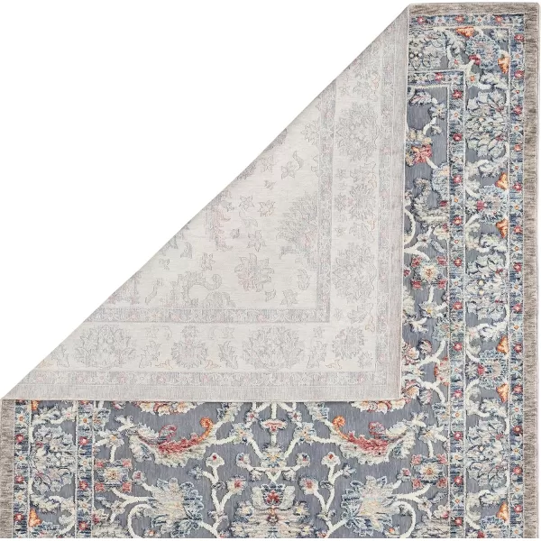 Laura Ashley Turkish Mystic Chenille Area Rug - Genevive | Modern Home Décor | Measures 5'X7' | Navy Blue