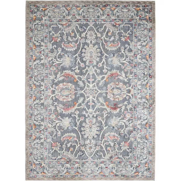Laura Ashley Turkish Mystic Chenille Area Rug - Genevive | Modern Home Décor | Measures 5'X7' | Navy Blue