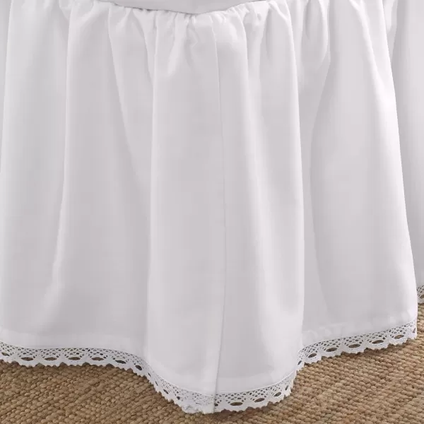 Laura Ashley - Twin Bedskirt, Luxury Bedroom Decor, Wrinkle &amp; Fade Resistant 