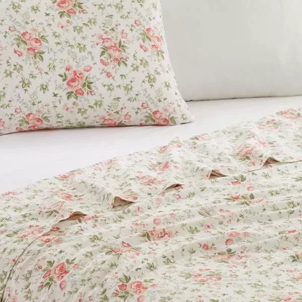 Laura Ashley - Twin Comforter Set, Luxury Bedding with Matching Sham, Stylish Home Decor for All Seasons 