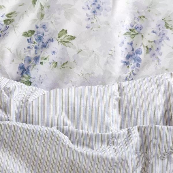 Laura Ashley- Twin Duvet Cover Set, Plush Velvet Bedding Set, Designer Home Decor 