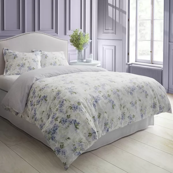 Laura Ashley- Twin Duvet Cover Set, Plush Velvet Bedding Set, Designer Home Decor 