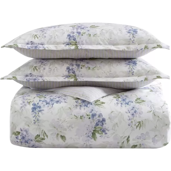 Laura Ashley- Twin Duvet Cover Set, Plush Velvet Bedding Set, Designer Home Decor 