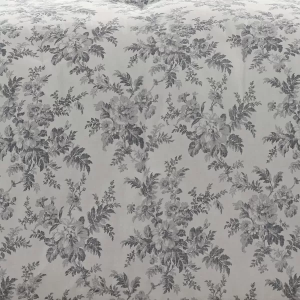 Laura Ashley- Twin Duvet Cover Set, Reversible Cotton Bedding Set, Includes Matching Sham with Bonus Euro Sham &amp; Throw Pillow Covers 