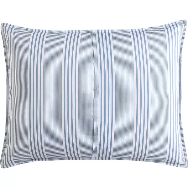 Laura Ashley- Twin Duvet Cover Set, Reversible Cotton Bedding Set, Includes Matching Sham with Bonus Euro Sham &amp; Throw Pillow Covers 