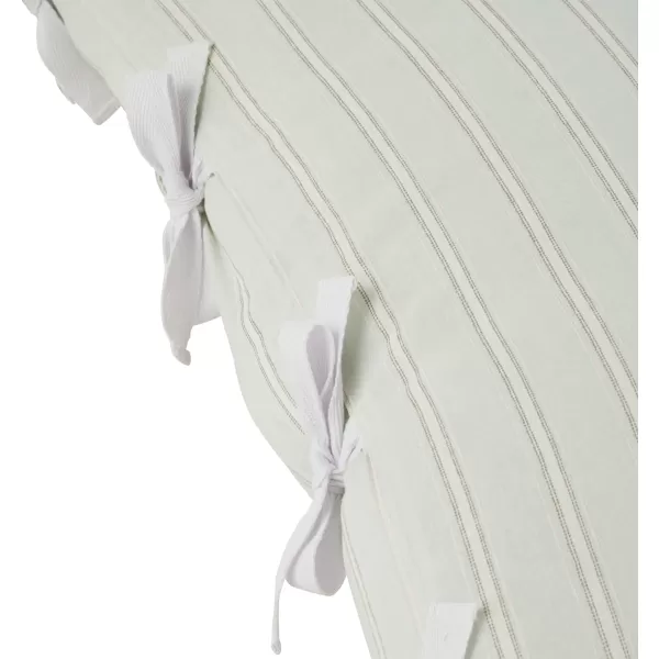 Laura Ashley- Twin Duvet Cover Set, Reversible Cotton Bedding Set, Includes Matching Sham with Bonus Euro Sham &amp; Throw Pillow Covers 