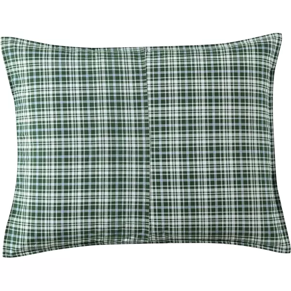 Laura Ashley- Twin Duvet Cover Set, Reversible Cotton Bedding Set, Includes Matching Sham with Bonus Euro Sham &amp; Throw Pillow Covers 
