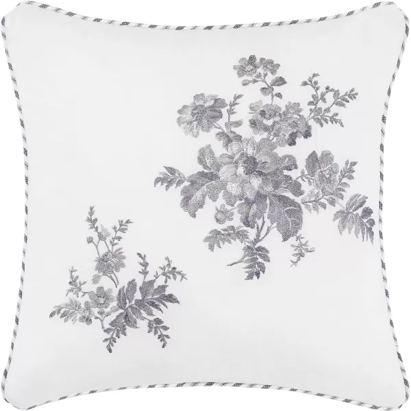 Laura Ashley- Twin Duvet Cover Set, Reversible Cotton Bedding Set, Includes Matching Sham with Bonus Euro Sham &amp; Throw Pillow Covers 
