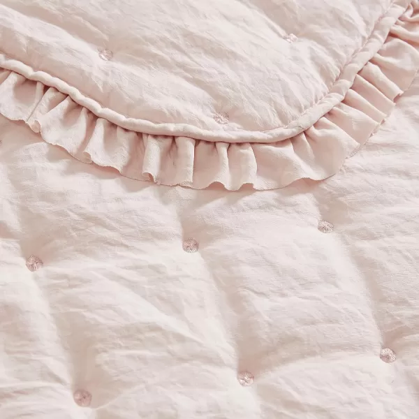 Laura Ashley- Twin Quilt Set, Reversible Bedding Set Including Sham, All Season Farmhouse Home Décor 