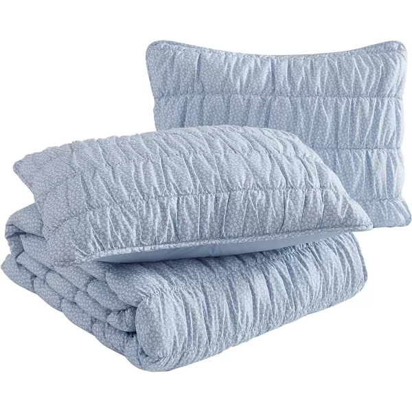 Laura Ashley- Twin Quilt Set, Reversible Bedding Set with Matching Sham, Lightweight Home Decor for All Seasons 