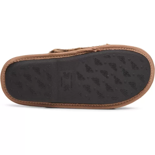 Laura Ashley Womens Plush Faux Rabbit Fur One Band Memory Foam Slide Slippers, Warm Fuzzy Fluffy Open Toe Slides