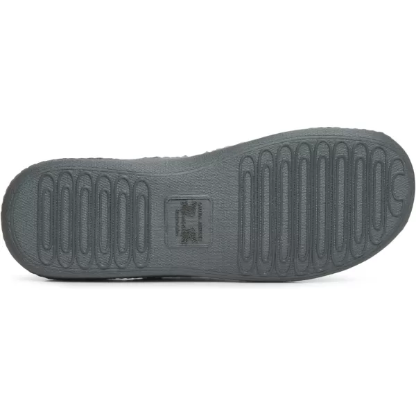 Laura Ashley Womens Rugged Memory Foam Terry Cloth Spa Slippers, Soft Non Slip Rubber Bottom Closed Toe House Slider Slipper
