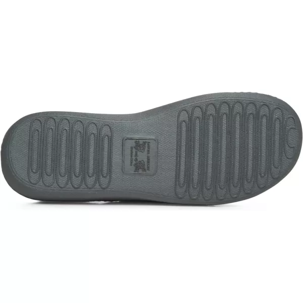 Laura Ashley Womens Rugged Memory Foam Terry Cloth Spa Slippers, Soft Non Slip Rubber Bottom Closed Toe House Slider Slipper