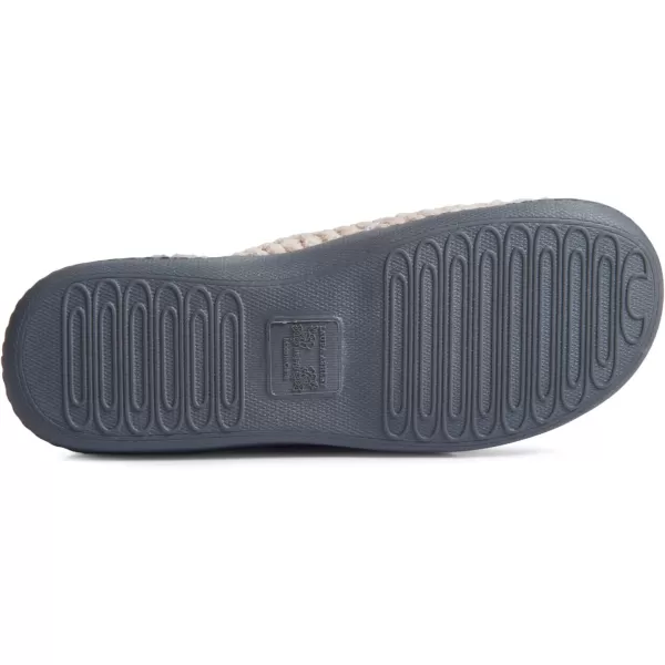 Laura Ashley Womens Rugged Memory Foam Terry Cloth Spa Slippers, Soft Non Slip Rubber Bottom Closed Toe House Slider Slipper