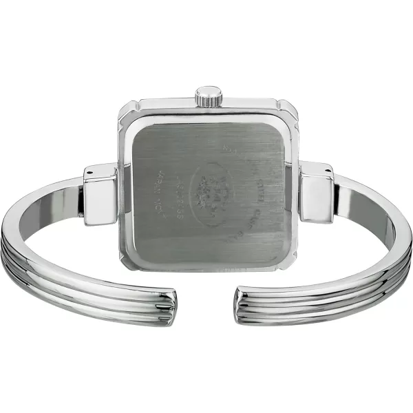 Laura Ashley Women's Stainless Steel Skinny Bangle Square Watch