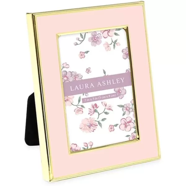 Laura Ashley 8x10 White Enamel Picture Frame, Silver Metal Edge with Easel, for Countertop, Counterspace, Tabletop Display, Bookshelf, Desk, Wall Décor, Photo Gallery
