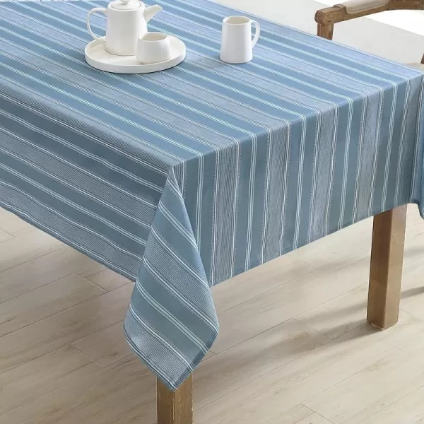 Laura Ashley Decorative Tablecloth, Wrinkle and Stain Resistant, Spillproof Water Repellant, Easy Care Washable Polyester Fabric for Dining, Kitchen, Holiday and Party, 70" Round, Cosmos