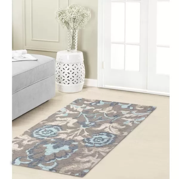 Laura Ashley Halstead Jacquard Chenille 27" x 45" Accent Rug, Gray