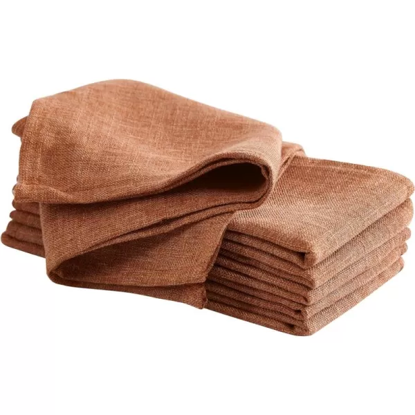 Laura Ashley Harper Luxuriously Smooth Fabric Napkins for Formal or Casual Dining, Holiday, Banquet, Wedding or Party, Set of 6 Napkins, Gold