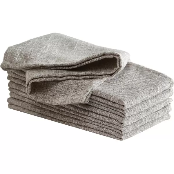 Laura Ashley Harper Luxuriously Smooth Fabric Napkins for Formal or Casual Dining, Holiday, Banquet, Wedding or Party, Set of 6 Napkins, Gold