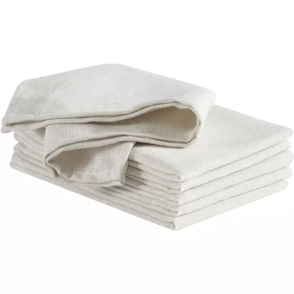 Laura Ashley Harper Luxuriously Smooth Fabric Napkins for Formal or Casual Dining, Holiday, Banquet, Wedding or Party, Set of 6 Napkins, Gold
