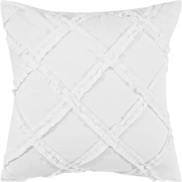 Laura Ashley Home Adelina White Ruffle Euro Sham Pair