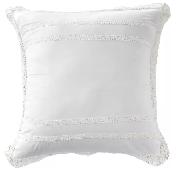 Laura Ashley Home Adelina White Ruffle Euro Sham Pair