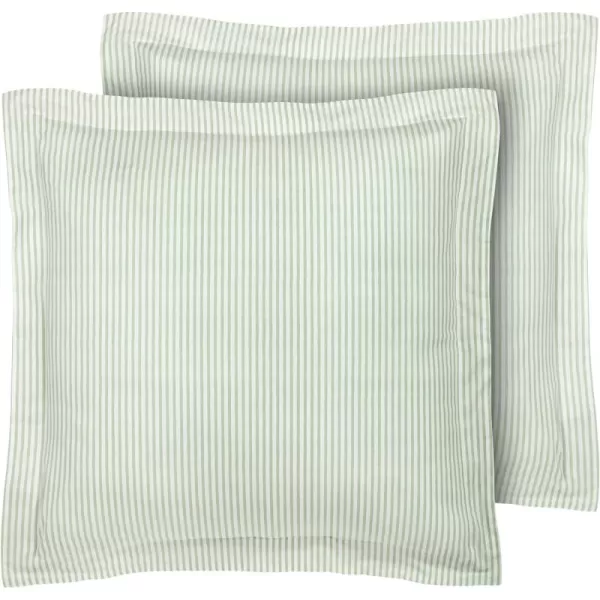 Laura Ashley Home Adelina White Ruffle Euro Sham Pair