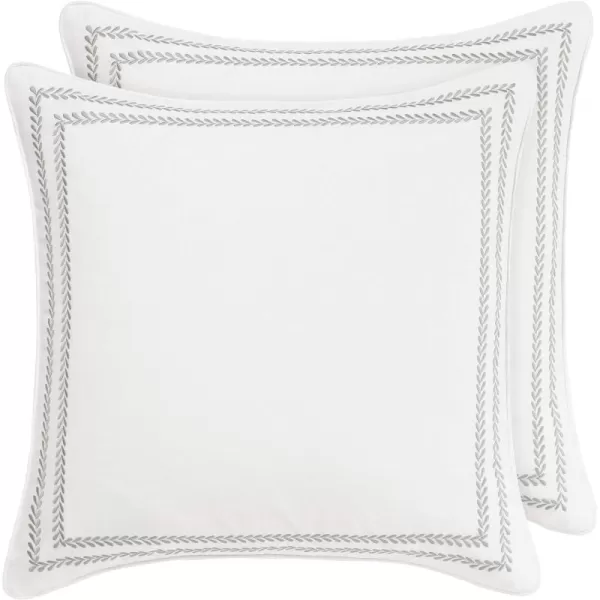 Laura Ashley Home Adelina White Ruffle Euro Sham Pair