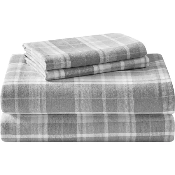 Laura Ashley Home - Queen Sheets, Cotton Flannel Bedding Set, Brushed for Extra Softness &amp; Comfort 