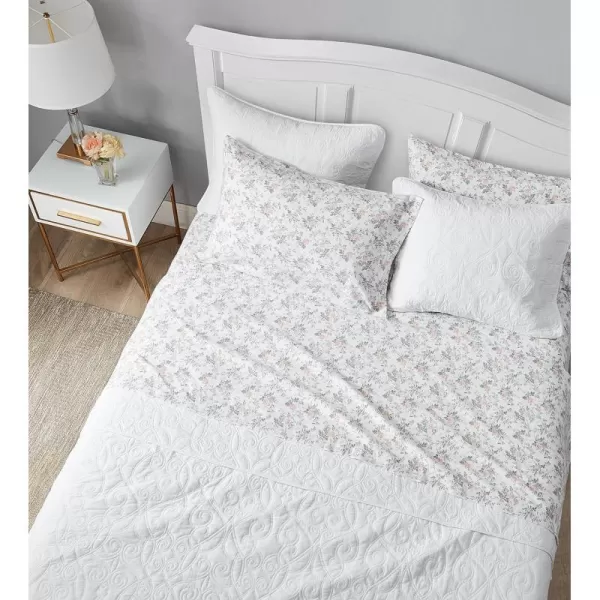 Laura Ashley Home - Queen Sheets, Cotton Flannel Bedding Set, Brushed for Extra Softness &amp; Comfort 