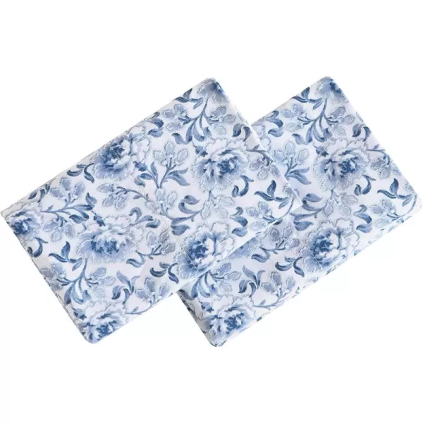Laura Ashley Home - Standard Pillowcase Set, Cotton Sateen Bedding, Smooth &amp; Wrinkle-Resistant 