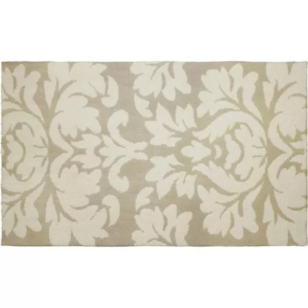 Laura Ashley Kent Plush Knit Microfiber, 20"x60", Accent Rug, Dark Grey/Berber