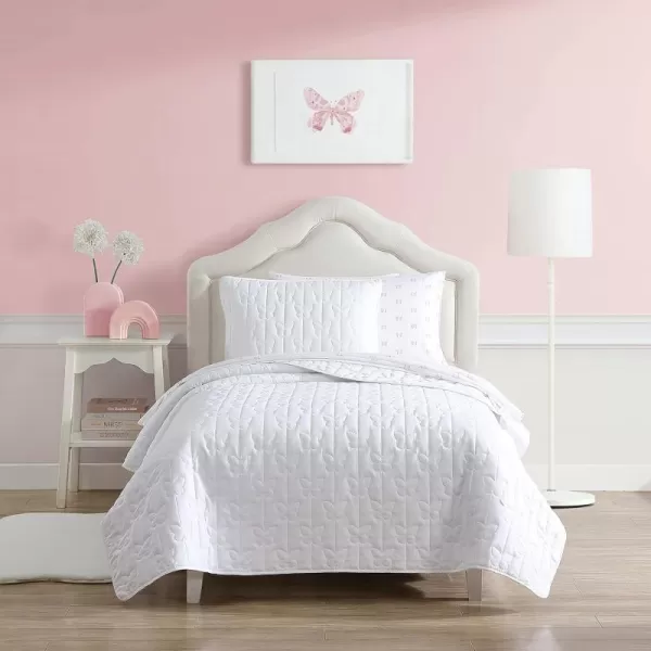 Laura Ashley Kids - Twin Quilt Set, Reversible Kids Bedding with Matching Sham, Ideal for Toddler Bedding Set 