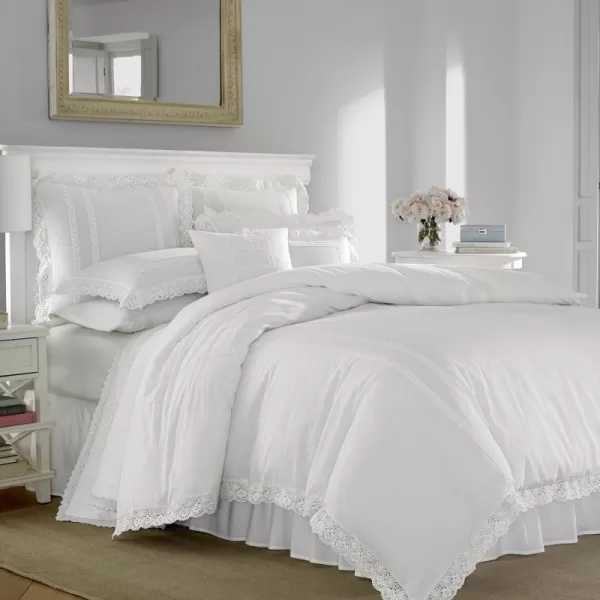 Laura Ashley - King Duvet Cover Set, Reversible Cotton Bedding with Matching Shams, Lightweight Home Decor for All Seasons 