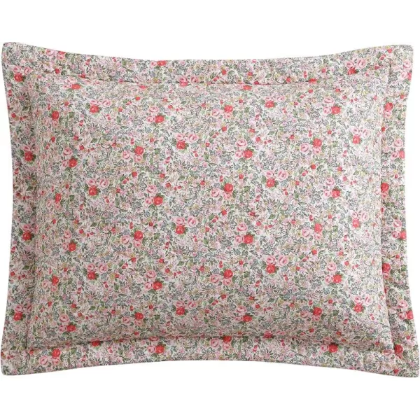 Laura Ashley- King Sham, Soft Cotton Pillow Sham, Farmhouse Home Décor 