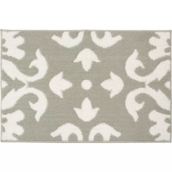 Laura Ashley Mayhew Accent Rug, 36"x60", Light Grey/White
