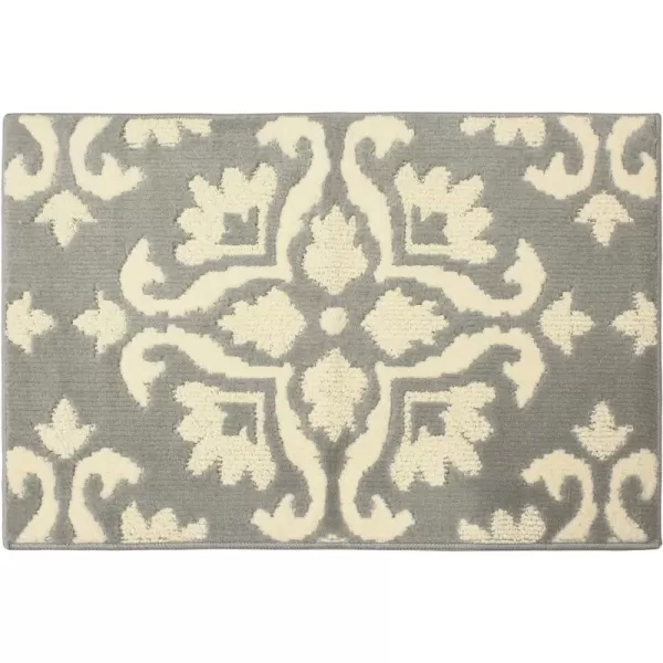 Laura Ashley Mayhew Accent Rug, 36"x60", Light Grey/White