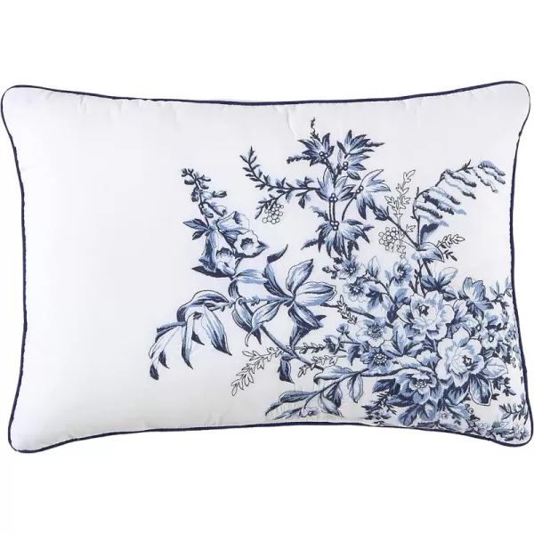 Laura Ashley Throw Pillow Decorative Pillow for Couch or Bed, Cottage Home Décor, 14 x 20, Bedford Pink