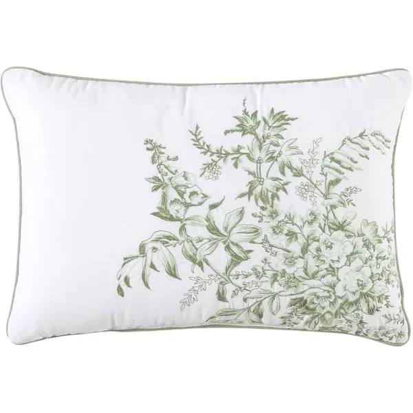 Laura Ashley Throw Pillow Decorative Pillow for Couch or Bed, Cottage Home Décor, 14 x 20, Bedford Pink