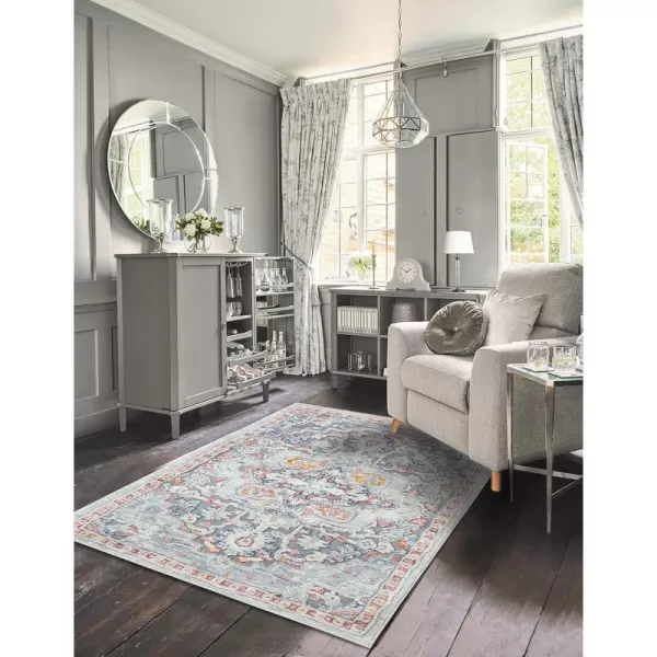 Laura Ashley Turkish Mystic Chenille Accent Rug - Randy | Modern Home Décor | Measures 26.5"X45" | Blue