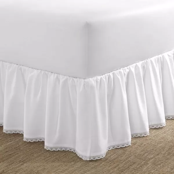 Laura Ashley - Twin Bedskirt, Luxury Bedroom Decor, Wrinkle &amp; Fade Resistant 